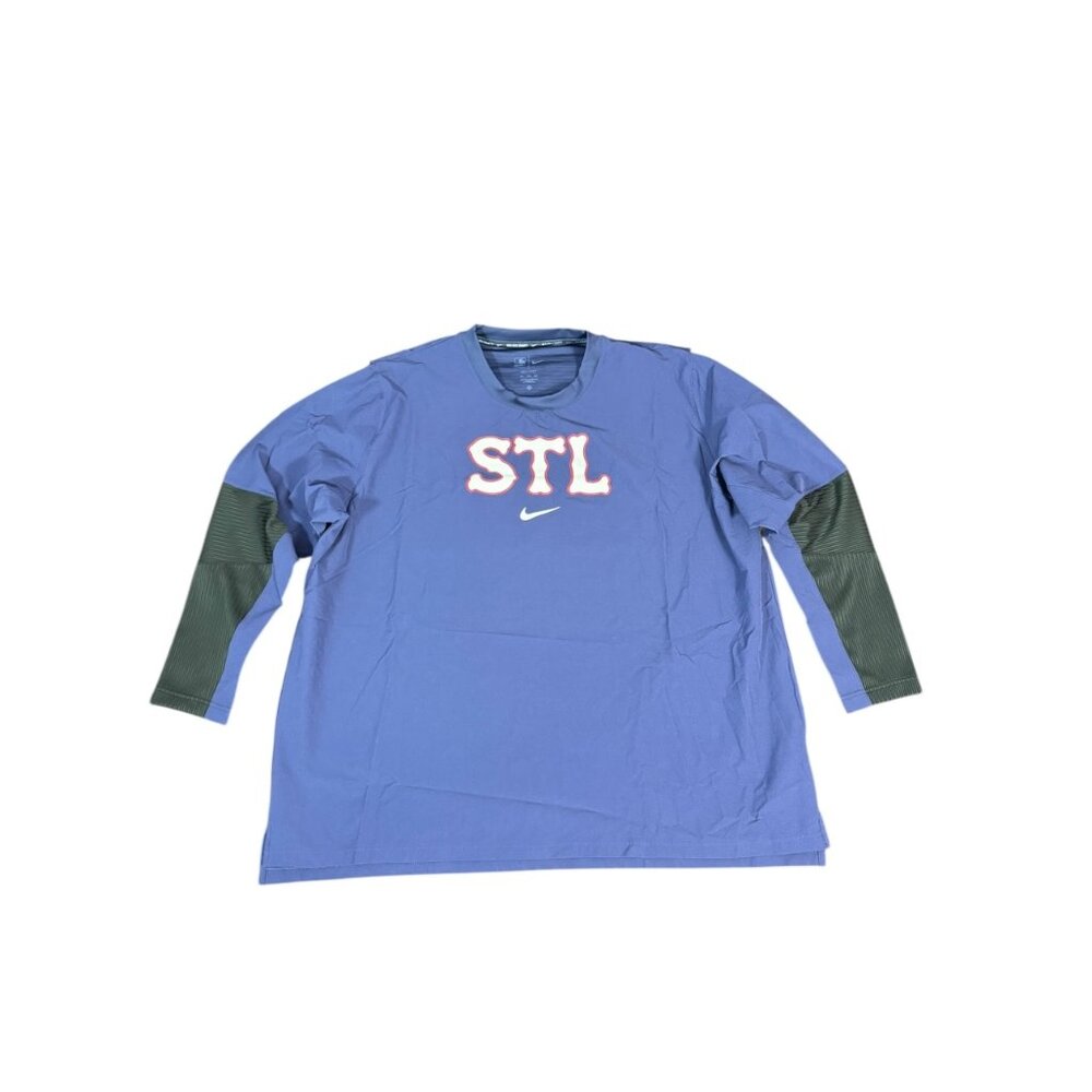Men's Navy St. Louis Cardinals 2024 City Connect Authentic Collection Player Tri
